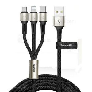 کابل مدل Baseus caring 3-in-1 USB cable