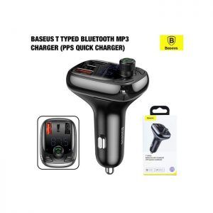 شارژر فندکی مدل Baseus T typed  wireless MP3 car charger