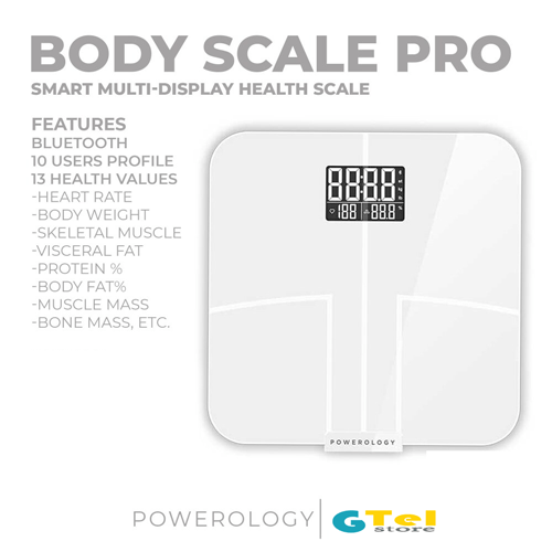 مشخصات ترازو هوشمند مدل powerology body scale pro