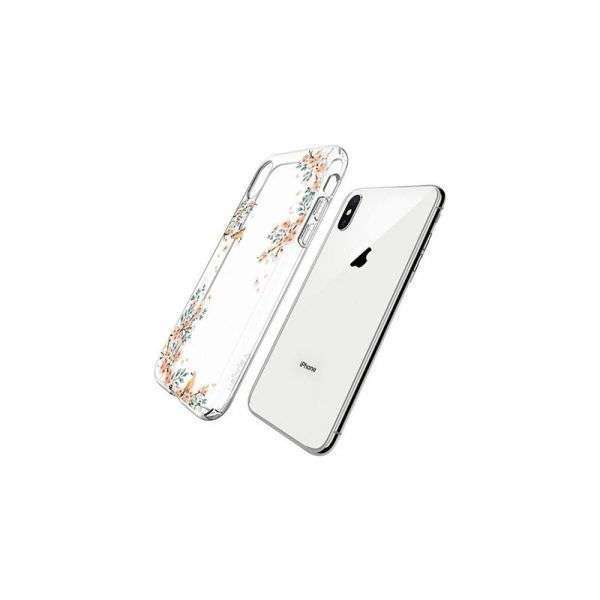 ویژگی کاور اسپیگن مدل Liquid Crystal Blossom Nature مناسب برای گوشی موبایل اپل iPhone X/Xs